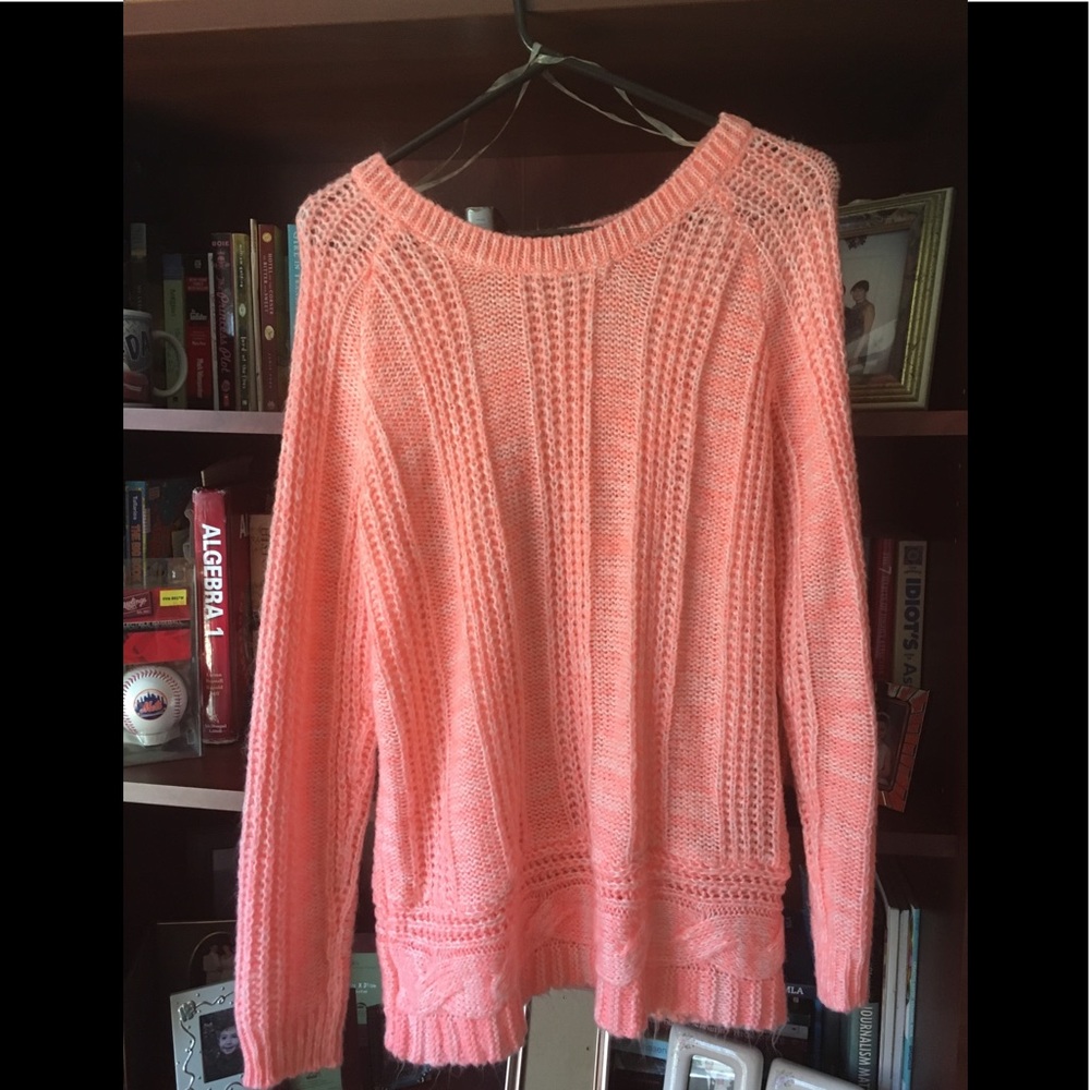 Charlotte Russe coral sweater